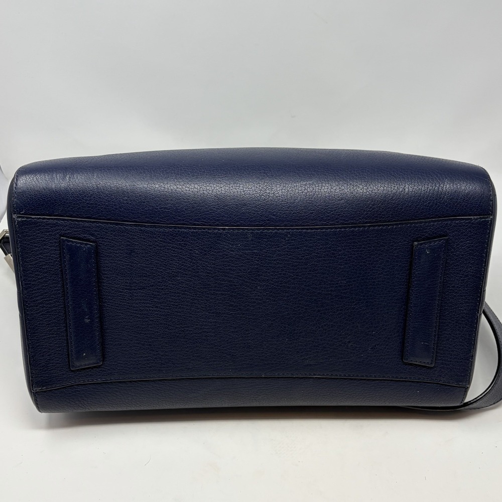 Givenchy Antigona‎ Silver Hardware Shoulder Bag Medium Blue Leather - Picture 12 of 16
